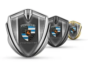 Porsche Metal Emblema Insignia Moderno Fisonomía Selecto